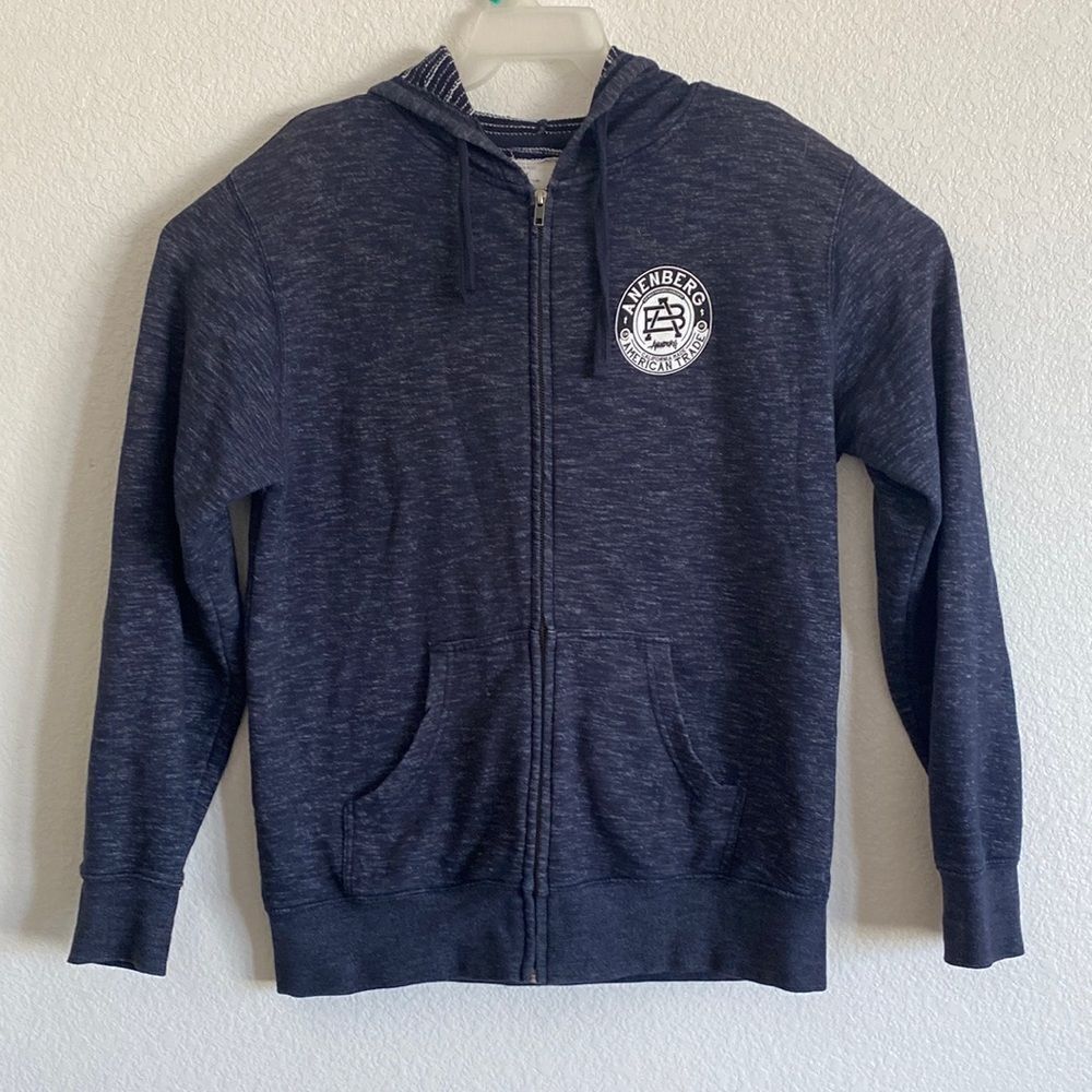 ANENBERG Made In America Men’s Full Zip Hoodie Size L